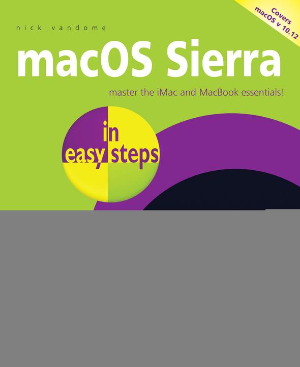 Produktbild macOS Sierra in easy steps (Englisch, Nick Vandome, 2016)