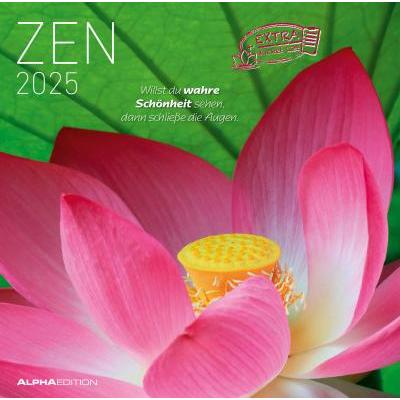 Alpha Edition, Agenda, Zen 2025 Broschürenkalender, 30x30cm, Wandkalender mit Platz für Notizen und (30 x 30 cm, Deutsch...