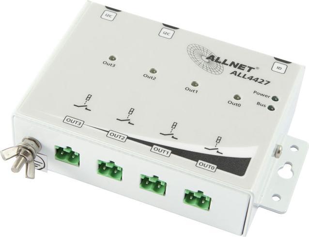 Productafbeelding Allnet MSR ALL4427 / 4-poorts 250V/10A relais in behuizing UITGANG
