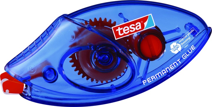 Actual product image tesa 5x Adhesive roller permanent, disposable