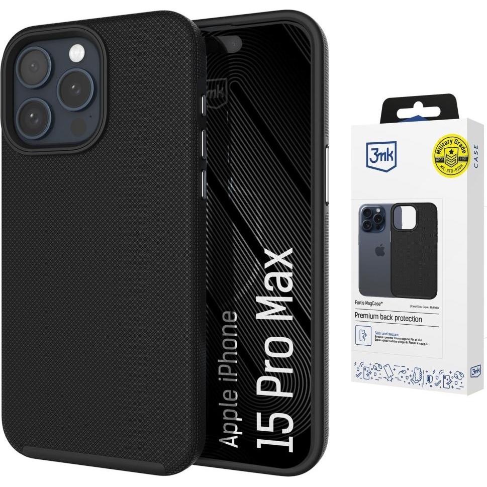 3MK Apple iPhone 15 Pro Max - Fortis MagCase (Apple iPhone 15 Pro Max), Cover smartphone