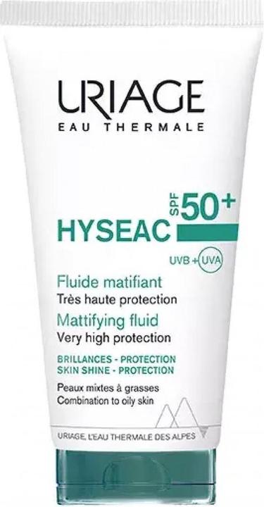 Actual product image Uriage Hyseac Fluid Spf 50 (Suntan cream, SPF 50, 50 ml)