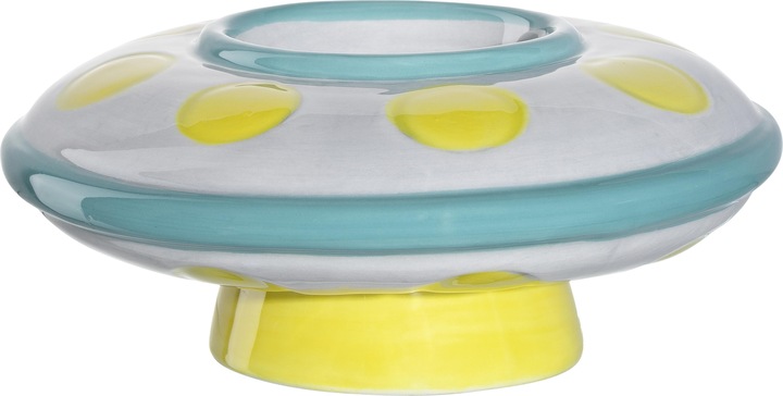 Immagine prodotto Leonardo Portauovo per bambini Avventura UFO, Giallo/Turchese/Bianco (1 x)