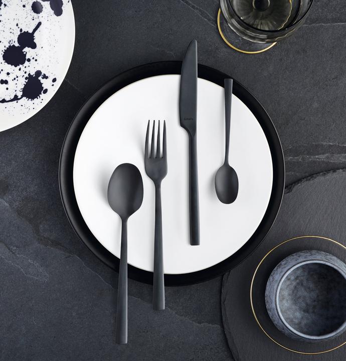 Produktbild Amefa MANILLE Besteckset 16-teilig PVD, schwarz vintage, für 4 Personen (16 Stk., Besteck Set)