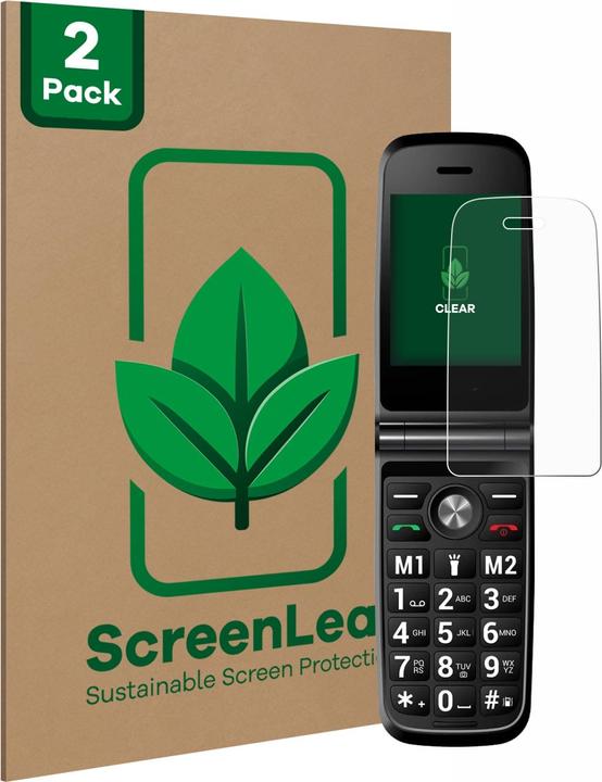 Actual product image ScreenLeaf Screen Protector sustainable Screen Protection, clear, anti-scratch (2 Piece, Unihertz Titan Pocket)