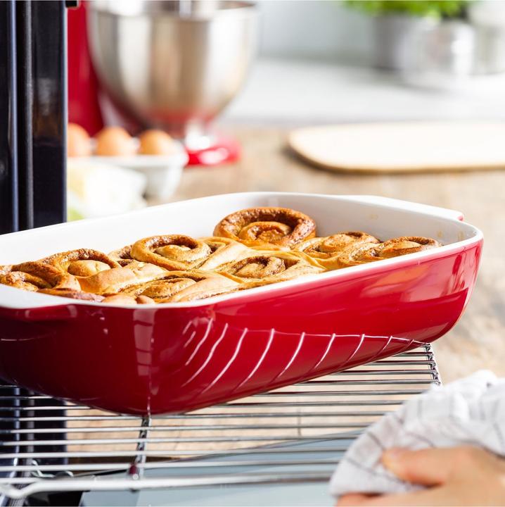 Image du produit KitchenAid couvre-joint avec couvercle bamboe - large - keizer rood