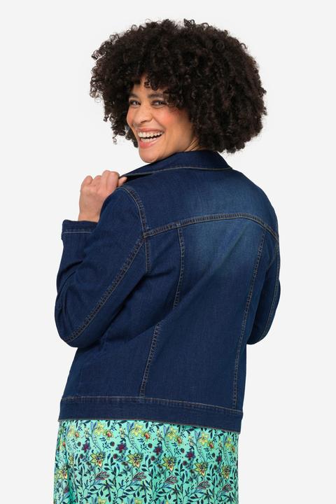 Produktbild Angel of Style Jeansjacke Frieda, Wascheffekte, Hemdkragen, Langarm (56)