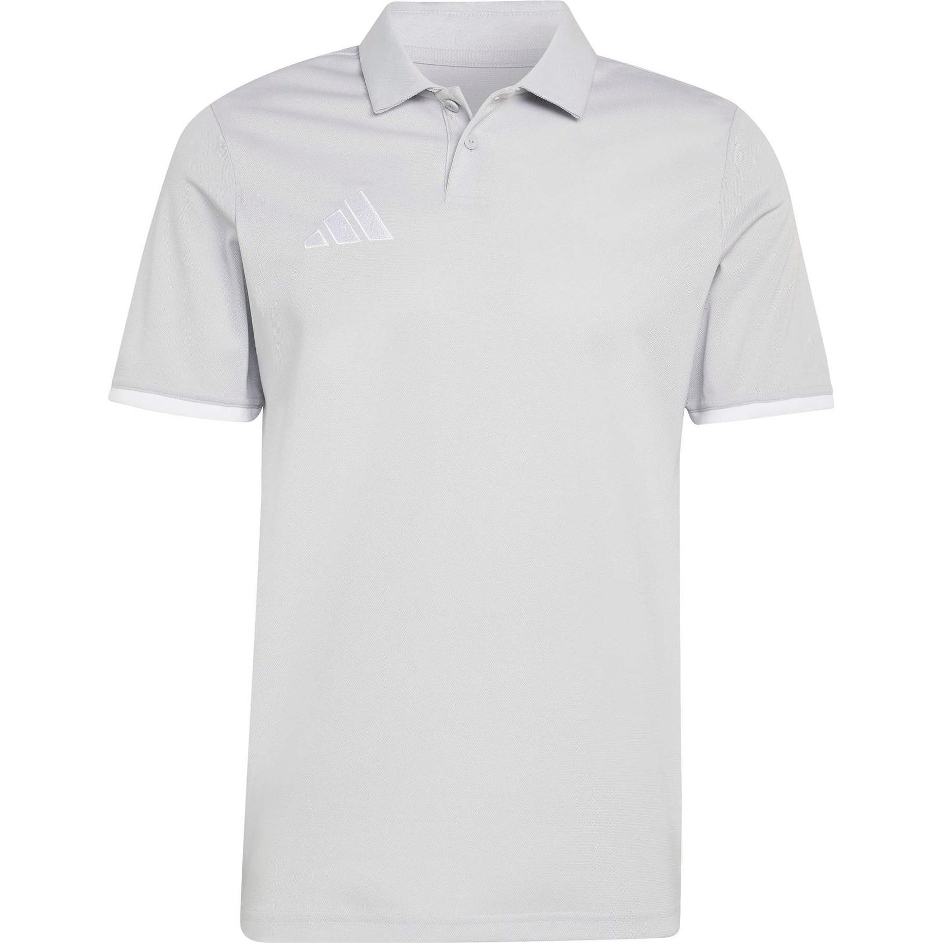 Adidas, Uomini, Maglietta sportiva, graues Herren-Poloshirt von Entrada (L), Bianco, Grigio, L