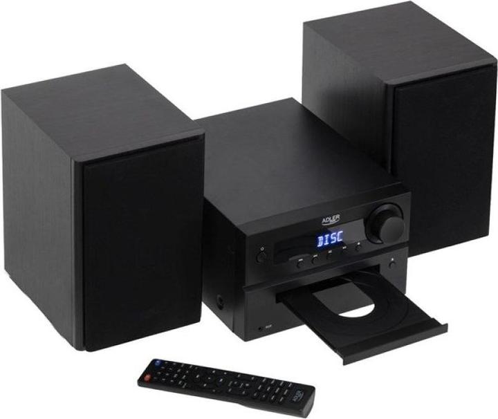 Produktbild Adler AD 1917 HI-FI-Turm Bluetooth/ CD/ USB/ FM-Radio Schwarz (Bluetooth, CD Player, 2x 25 W)