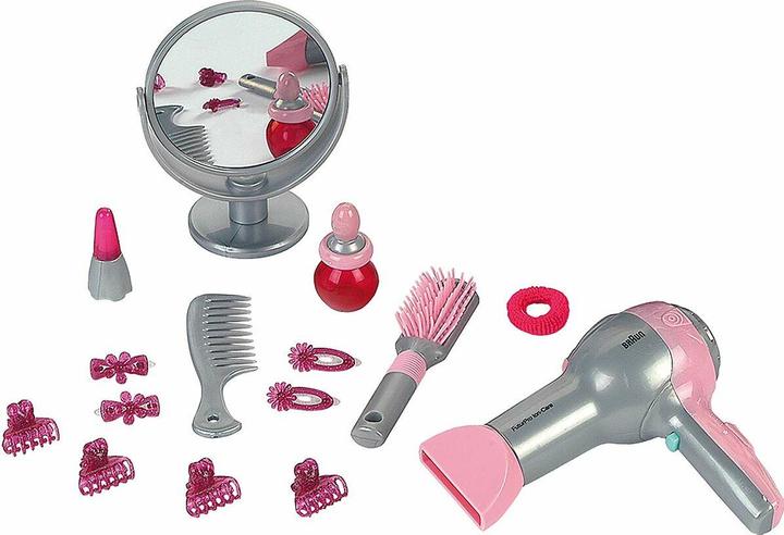 Produktbild Theo Klein Frisierkoffer mit Braun Haartrockner