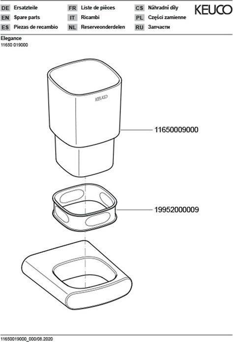 Actual product image Keuco Cup holder Elegance chrome 11650019000 complete