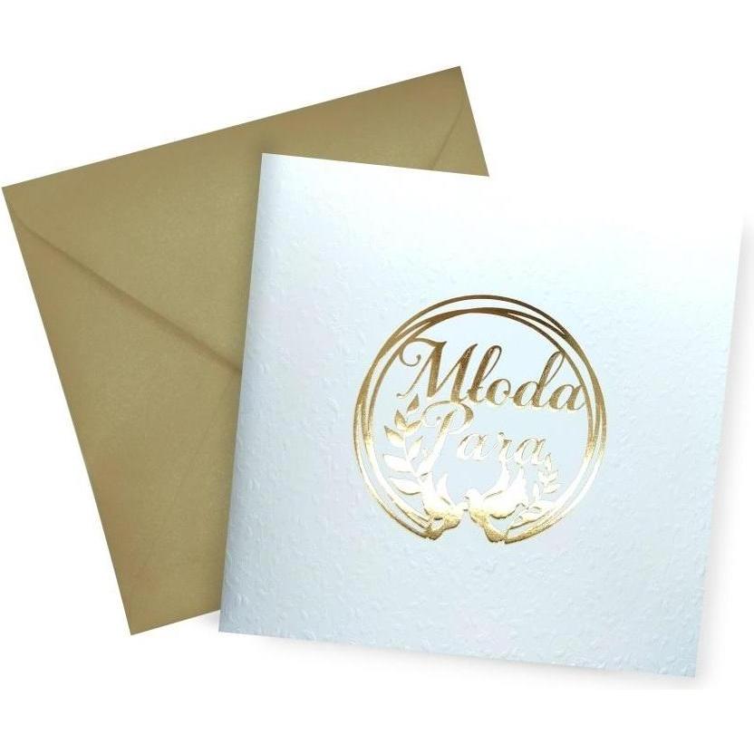 Henry Holt, Biglietto di auguri + Carta da lettere, KW Karte Stempel Hochzeit Junges Paar (1 pz.)