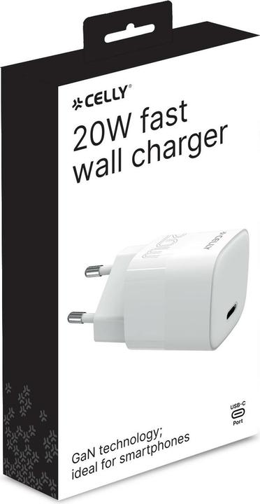 Actual product image Celly Usb-C 20W Evo Travel Charger (20 W)