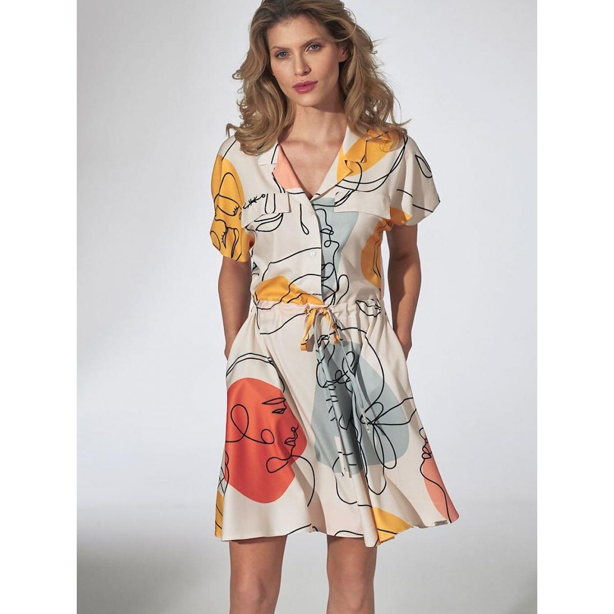 Figl, Damen, Kleider, Alltagskleid, Mehrfarbig, (XL)