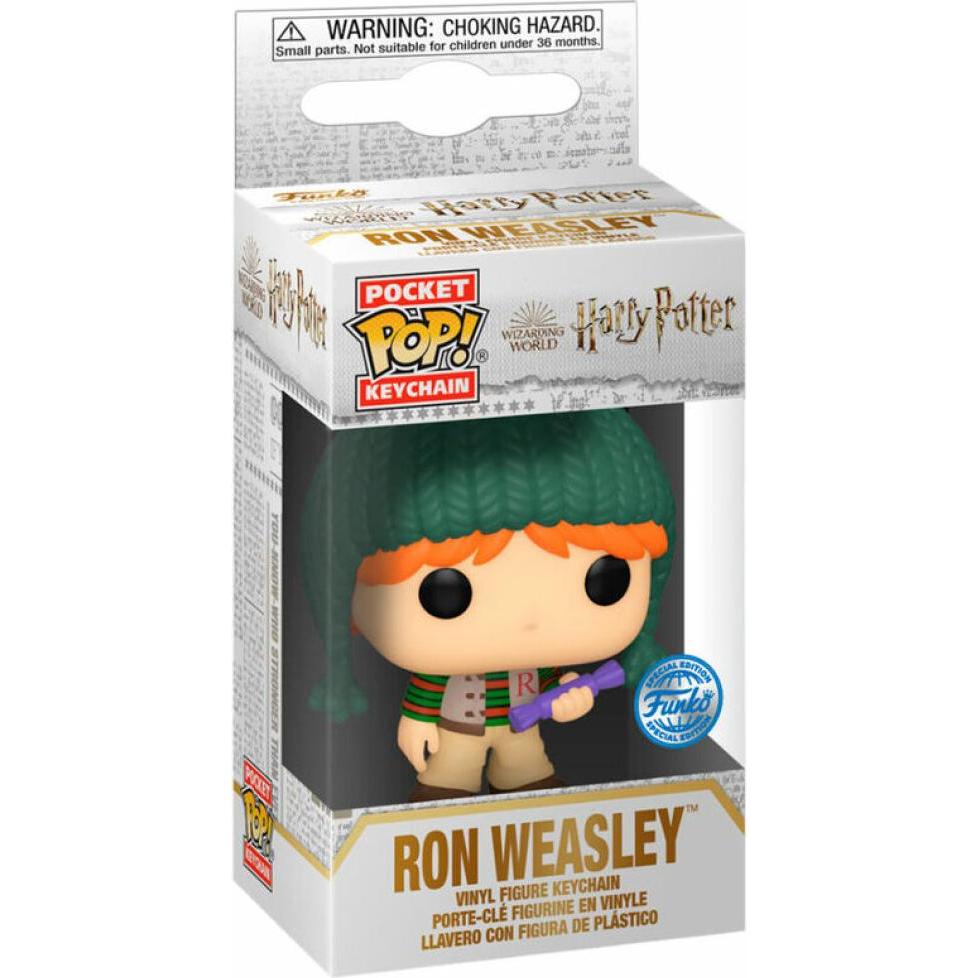 Thumbnail - Funko, Schlüsselanhänger, HARRY POTTER HOLIDAY - Pocket Pop Keychains - 20ème Ann - Ron