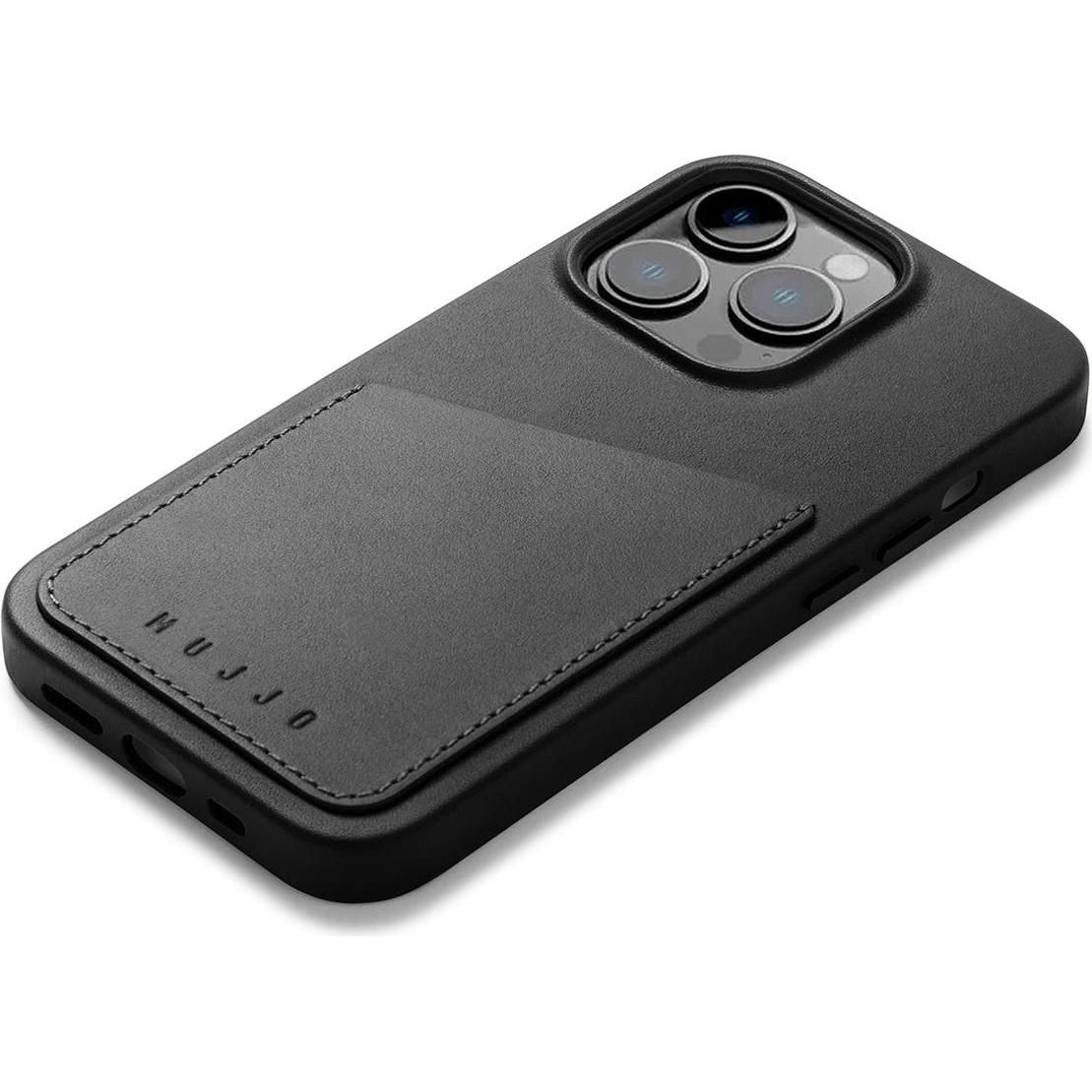 Thumbnail - Mujjo Full Leather Wallet Case (Apple iPhone 14 Pro Max), Smartphone Hülle, Schwarz