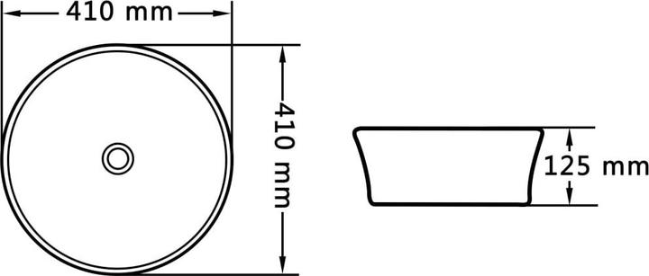 Actual product image vidaXL Becken (410 mm)