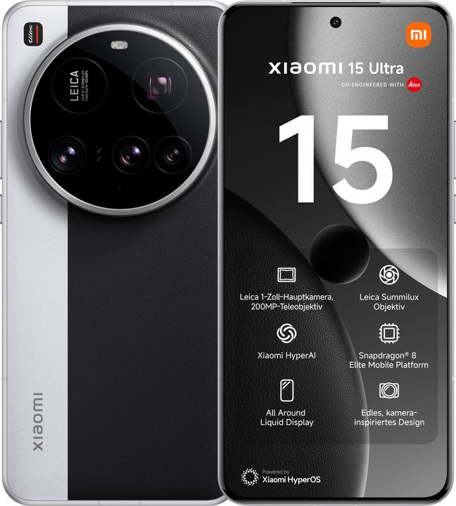 Produktbild Xiaomi 15 Ultra (1000 GB, Silver Chrome, 6.73", Dual SIM, 5G)