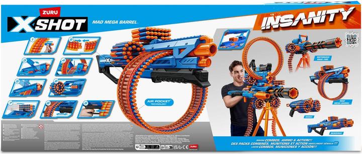 Immagine prodotto Xshot - Insanity Mad Mega Barrel Blaster