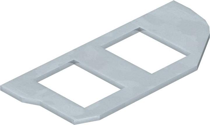 Actual product image OBO Bettermann OBO MPR2/2A mounting plate with 2 x hole pattern type A (Various)