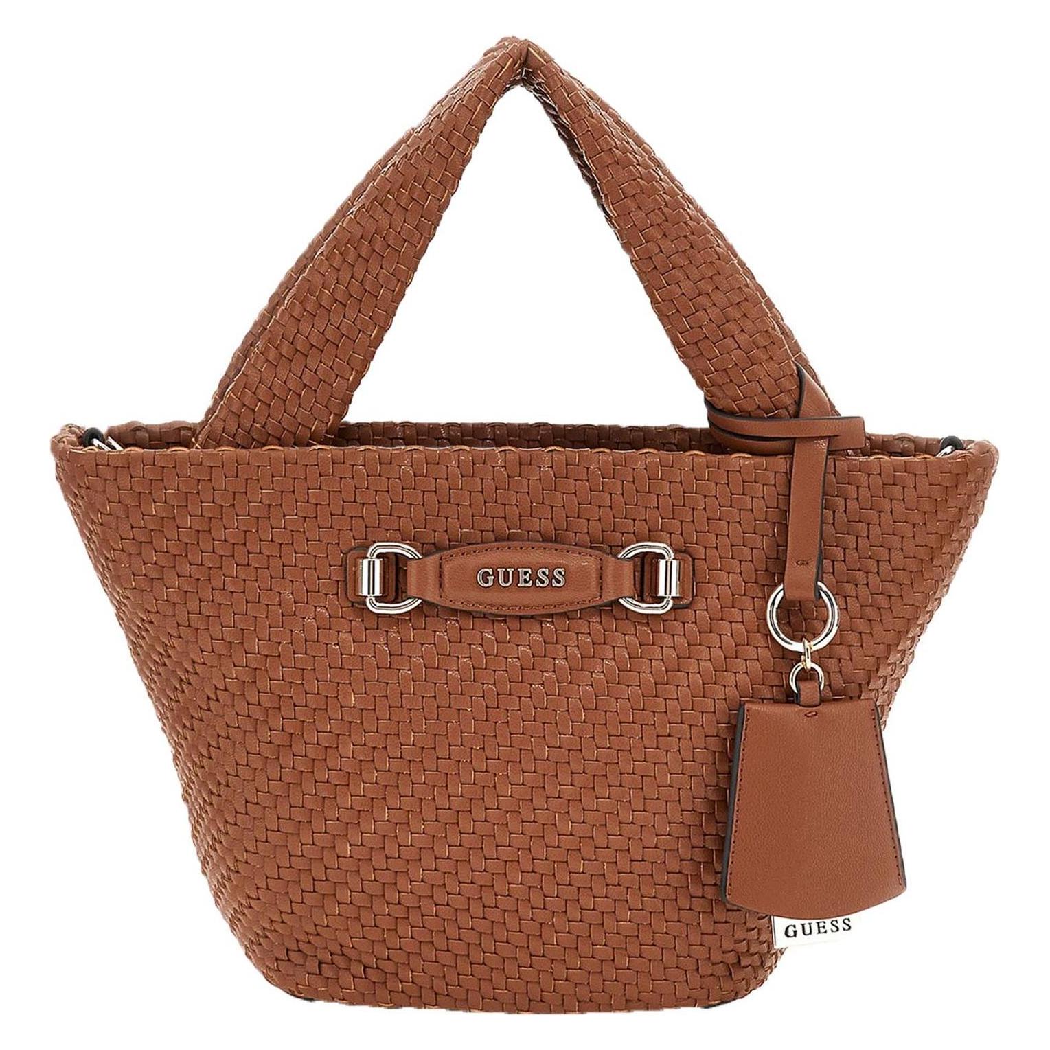 Guess, Damen, Handtasche, Francy Mini Tote, Braun