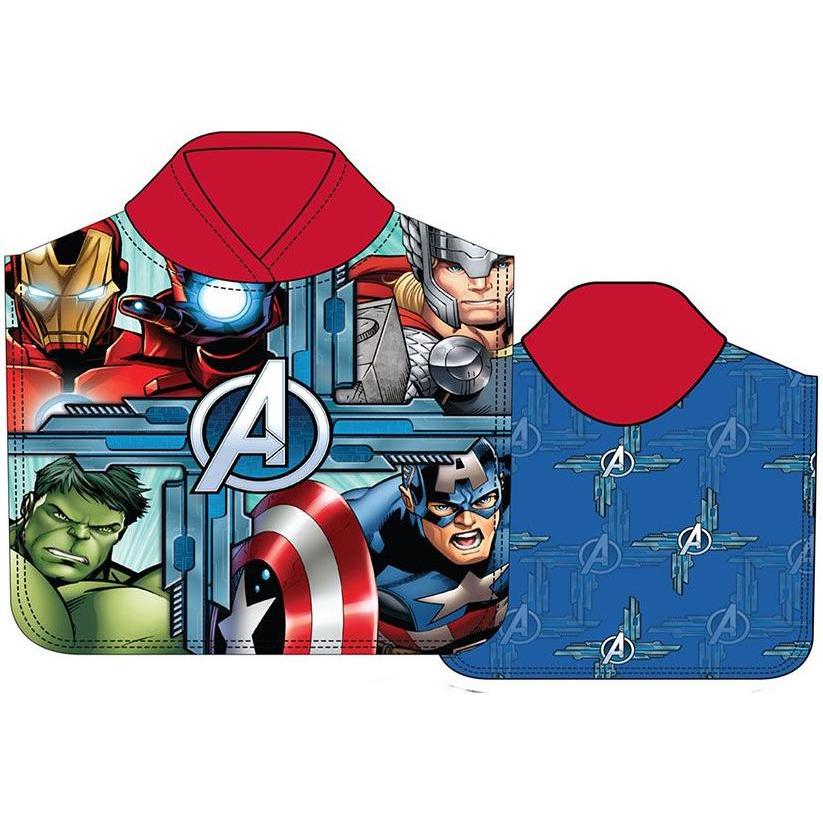 New Import, Poncho asciugamano, Children's beach poncho 55 x 110 cm avengers