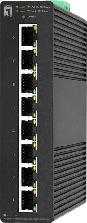 Produktbild LevelOne Switch 8x GE IGS-2108 RJ45, 10/100/1000Mbps sw (8 Ports)