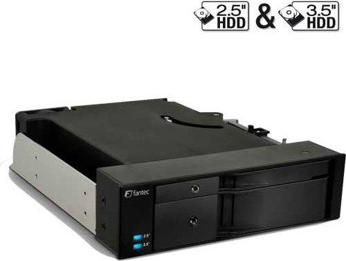 Produktbild Fantec MR-2535DUAL, Wechselrahmen, 2.5/3.5 Zoll, Schwarz