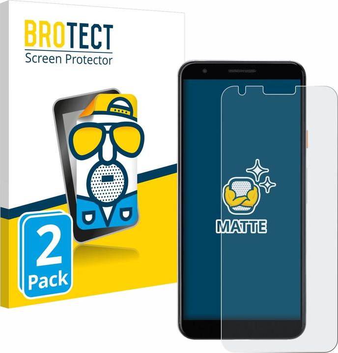 Produktbild BROTECT Entspiegelungs-Schutzfolie Displayschutz Matt (2 Stück, Google Pixel 3a)