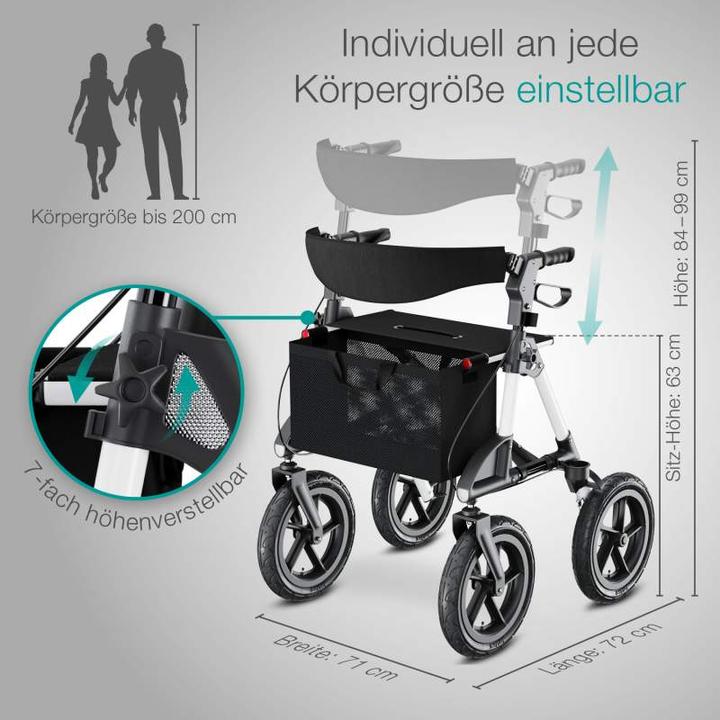Immagine prodotto Aktivshop Rollator da esterno con pneumatici Comfort