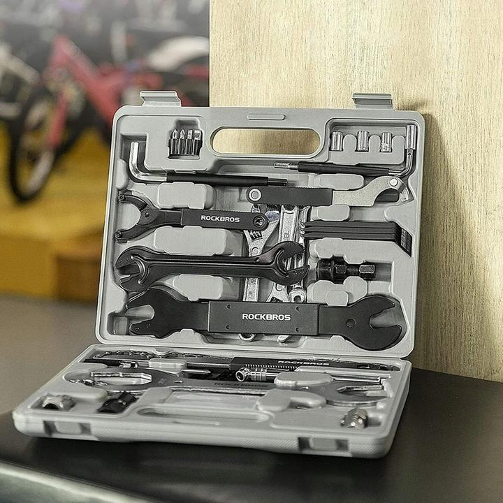 Actual product image Rockbros 43210810001 bicycle repair kit - gray