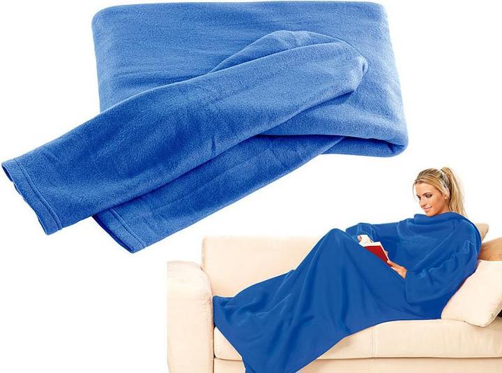 Actual product image Pearl Fleece blanket with sleeves (137 x 180 cm)