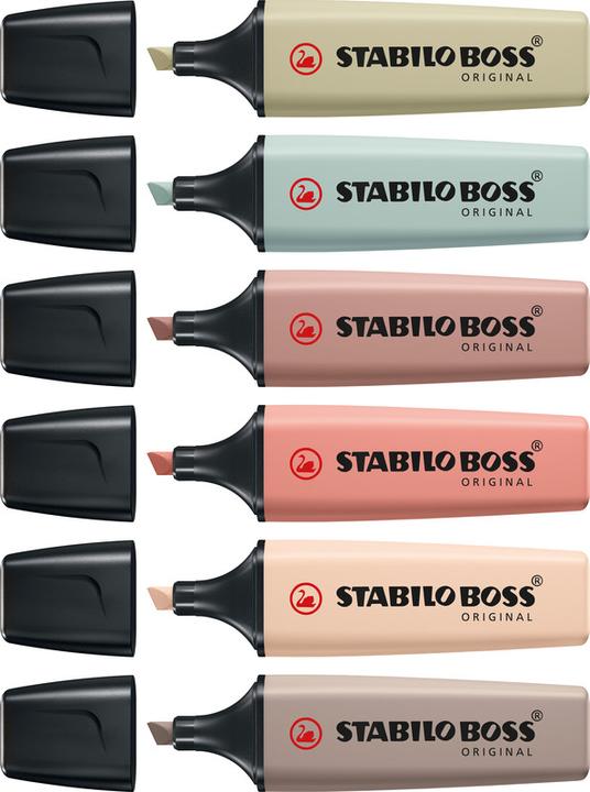 Actual product image STABILO BOSS NATURE COLORS - Highlighter (colour assorted, 5 mm, 4 x)