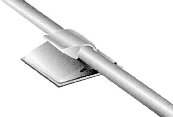 Produktbild Velleman SELBSTKLEBENDER KABELCLIP - Ø 5.8 - 6.5 mm / 20 x 18 mm / 10 St.