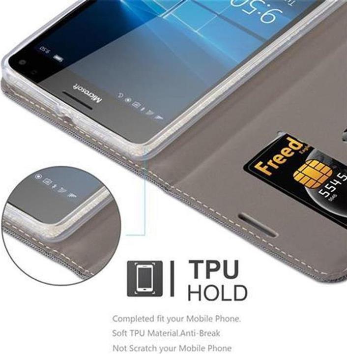 Produktbild Cadorabo Book Jeans Optik Cover (Microsoft Lumia 950 XL)