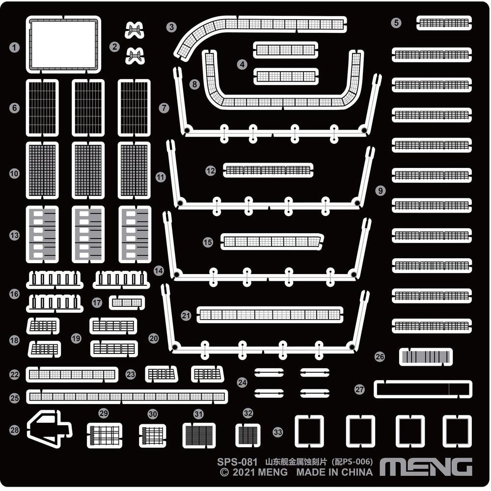 Meng-Model PLA Navy Shandong Pe Parts (For PS-006)