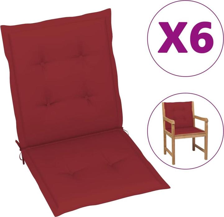 Produktbild vidaXL Gartenstuhlauflage für Niedriglehner (100 x 50 cm)