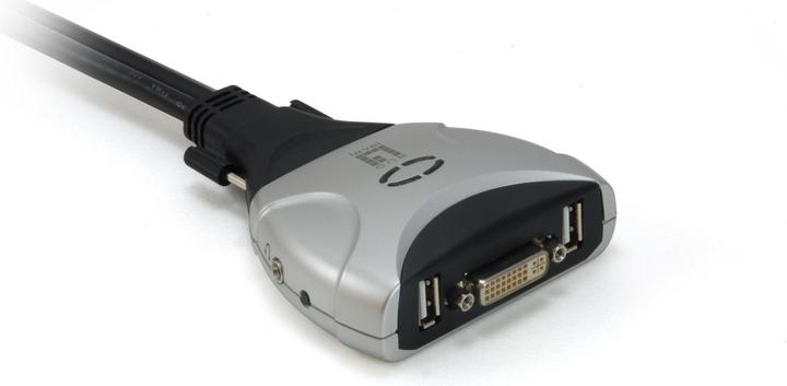 Actual product image LevelOne KVM-0260 DVI KVM Switch with Audio/USB Cable