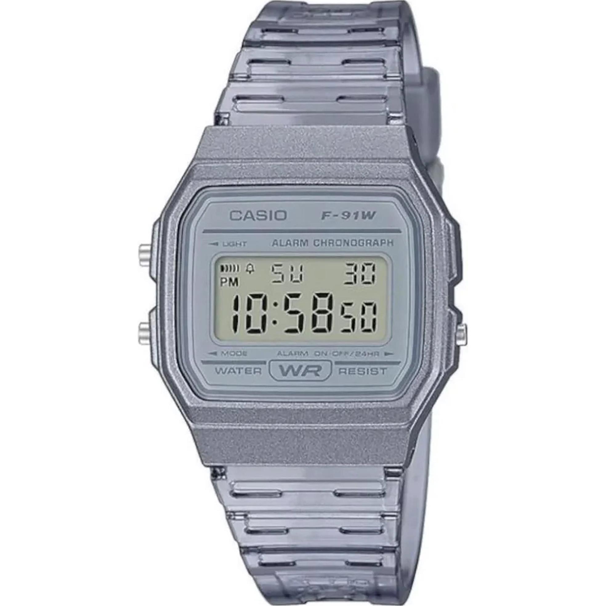 Casio, Armbanduhr, Retro Vintage - F-91WS-8DF, Grau, (33 mm)
