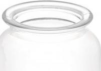 Vivalto vaso rotondo liscio con coperchio in vetro 1200ml (1.20 l)