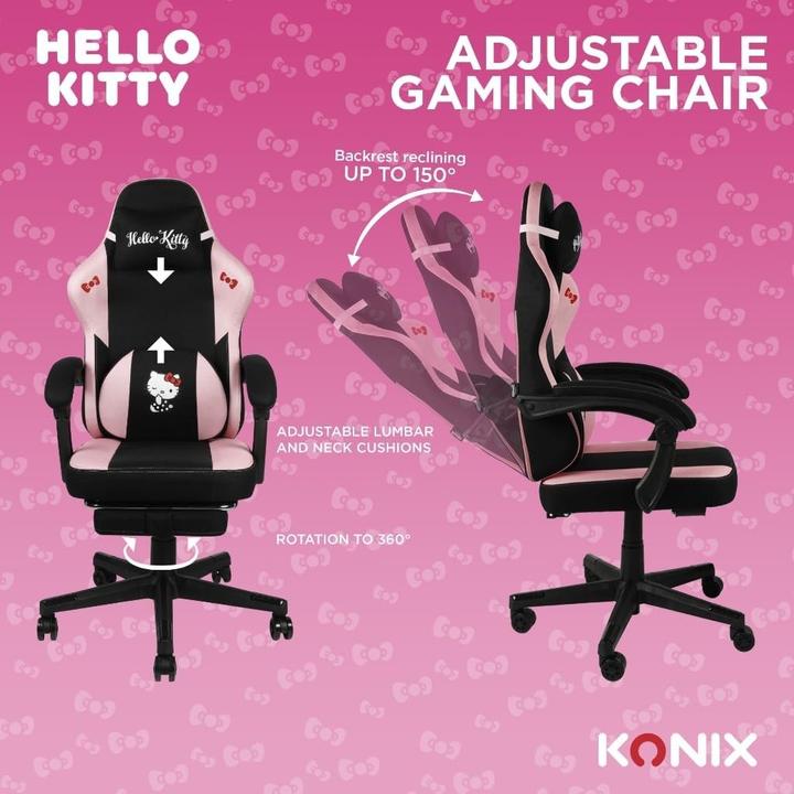 Actual product image Konix Hello Kitty Premium Gaming Chair
