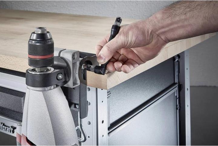 Produktbild wolfcraft Winkel-Handschraubendreher mit 2 Bitaufnahmen