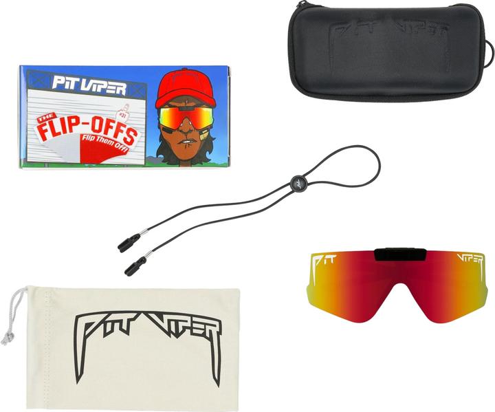 Produktbild Pit Viper The Exec Flip-Offs Polarized Rainbow (Schwarz, Rainbow)