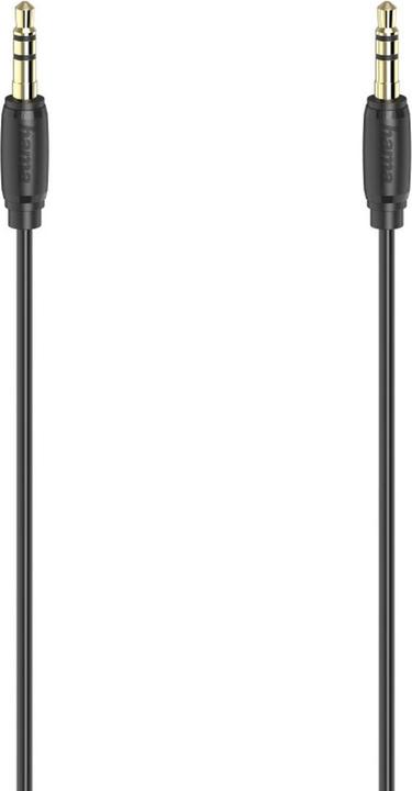 Actual product image Hama Audio cable, 3.5 mm jack st. - st., stereo, gold-plated, ultra-thin, 3.0 m (3 m)