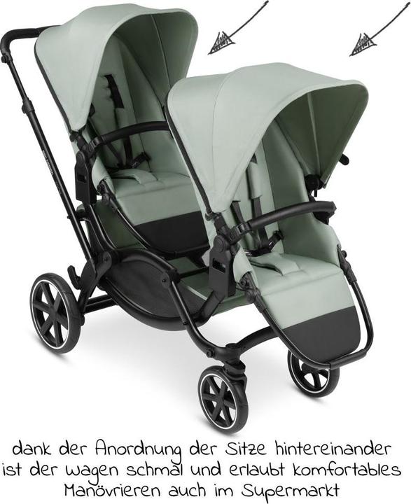 Produktbild ABC Design Geschwisterwagen Geschwisterwagen & Zwillingskinderwagen Zoom - 6-tlg.