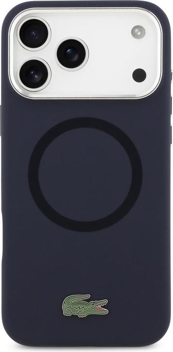 Produktbild Lacoste Case Silicone Metal Logo MagSafe for iPhone 17 Pro Max navy blue (Apple iPhone 17 Pro Max)