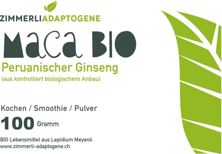 Image du produit Zimmerli Adaptogene Poudre de maca (BIO) (1 pièce(s), Poudre, 100 g)