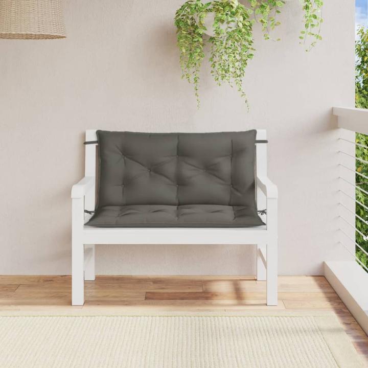 Immagine prodotto VidaXL Cuscini per panca da giardino 2 pezzi in tessuto (100 x 50 x 7 cm)