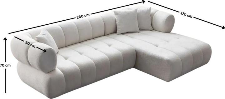Actual product image Homitis Petra Right Corner Sofa (Corner sofa)