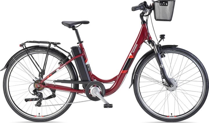 Telefunken Multitalent RC822, City E-Bike, Motor power 250 W, Wheel size 28 ", Warranty 24 month(s), Red (48 cm)